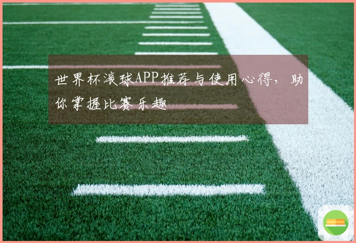 世界杯滚球APP推荐与使用心得，助你掌握比赛乐趣